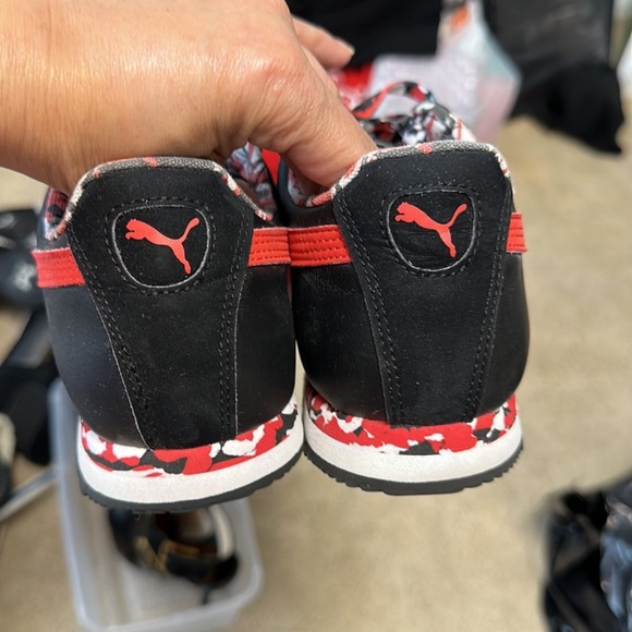 Puma Roma Catsplat Jr Black-High Risk Red - Picture 4 of 5